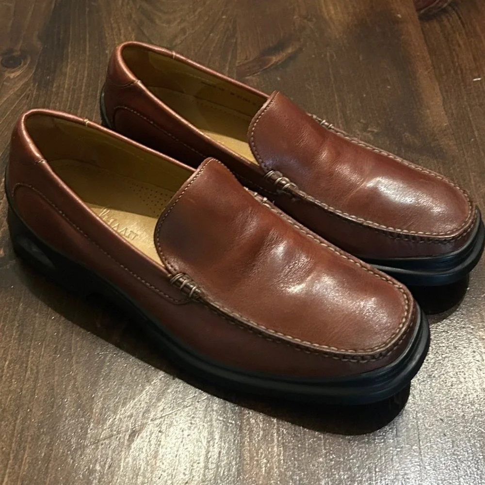 Cole Haan Santa Barbara Loafers 10 Brown Leather Slip On Preppy Business Casual